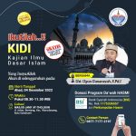 Hadiri & Ikuti!! Kajian Ilmu Dasar Islam (KIDI) Ahad, 04 Desember 2022